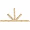 Ekena Millwork Saratoga Rough Sawn Timber Gable Bracket, Douglas Fir, 108"W x 72"H x 4"D x 6"F, 16/12 Pitch GBW108X72X0406SAR00RDF - alternate 2
